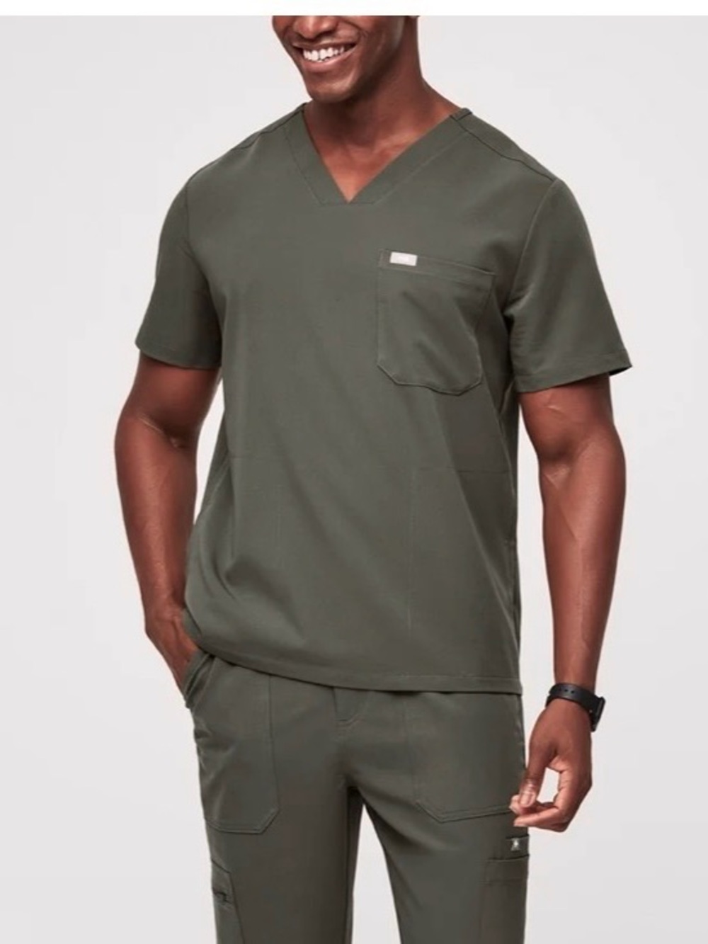 Figs Chisec Scrub Top Men size 3XL colour code Bonsai #4948
